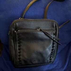 The Sak Black Leather Backpack